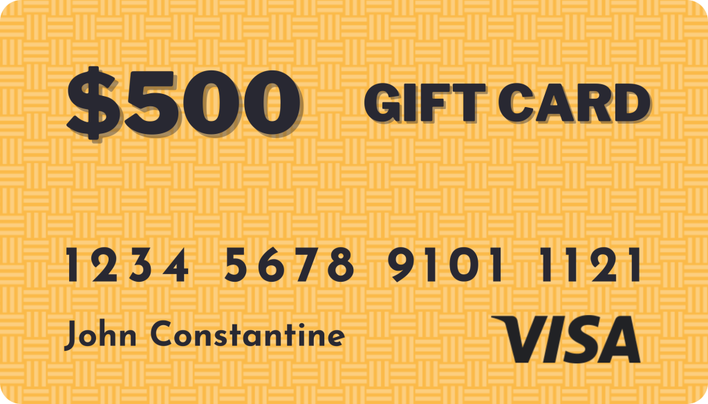 $500 Visa Gift Card